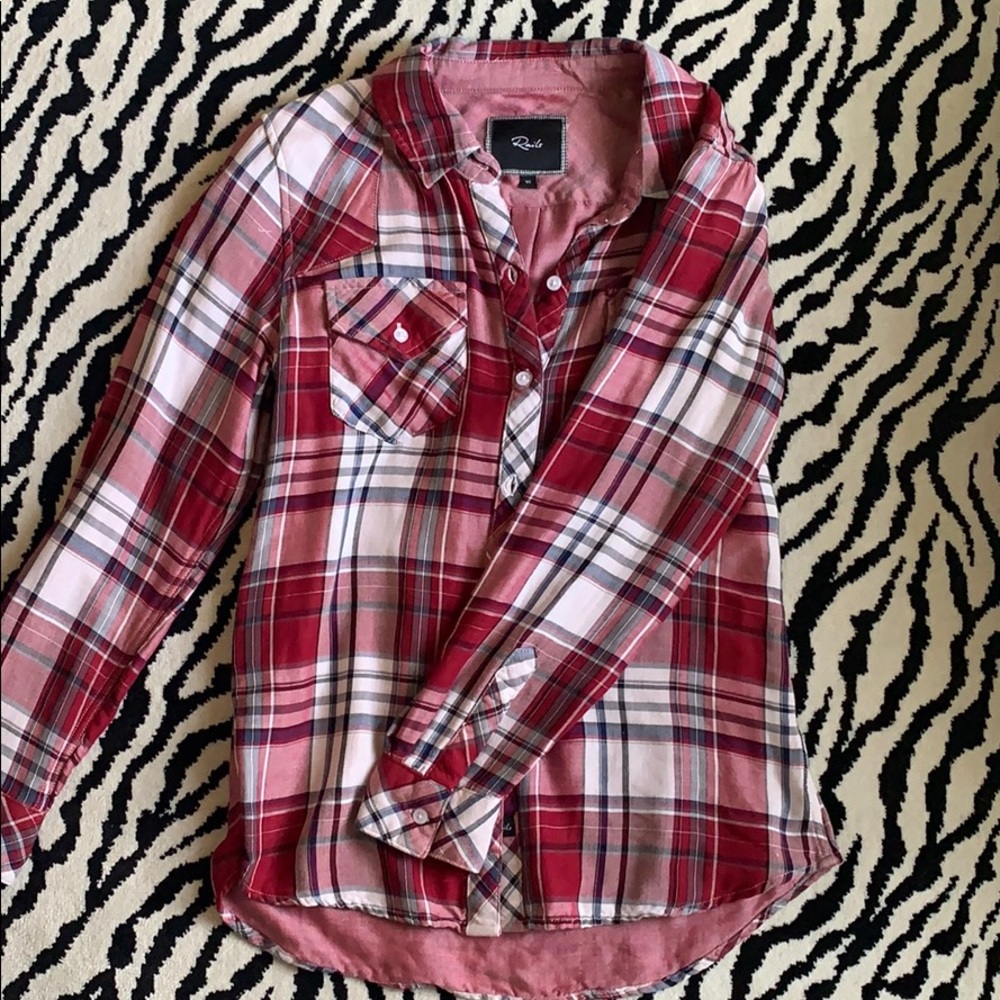 Barely Worn Rails Plaid Button Down - image 3